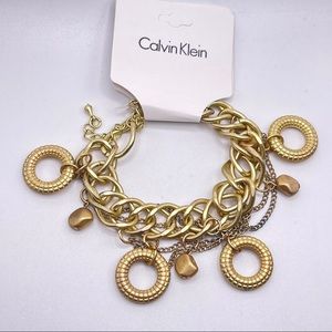 Calvin Klein Matte Gold Chain Bracelet